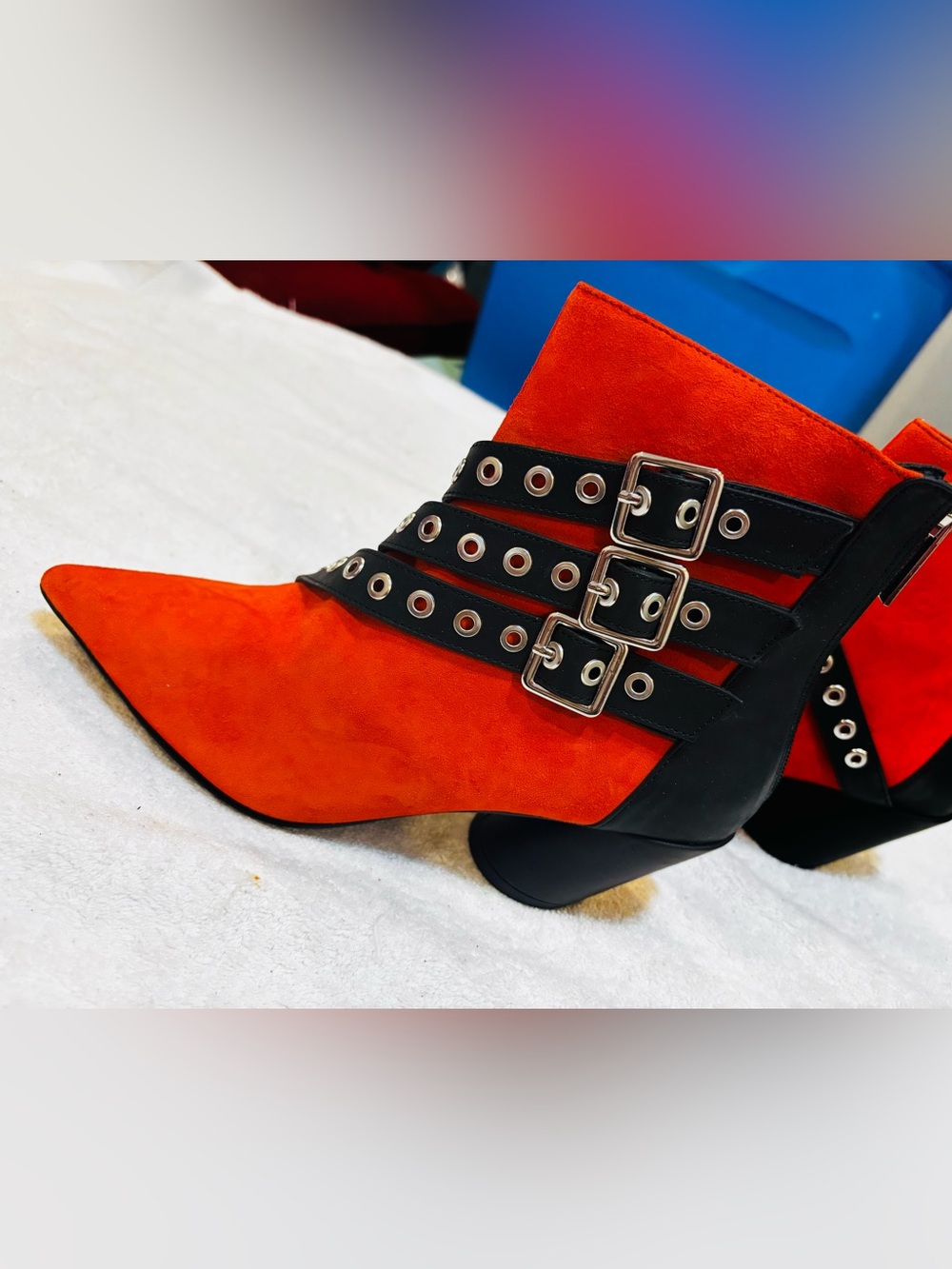 Brand New Ankle Boots By Shelly’s Of London - Size 7.5 - Heel 2.5 Inches- box 84